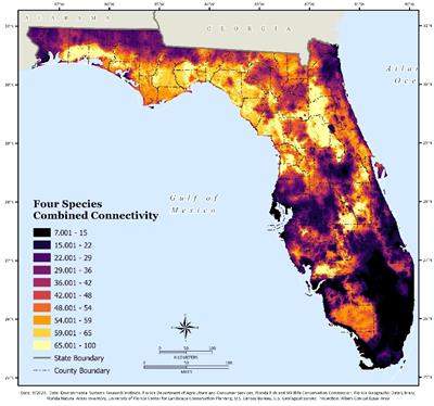 Consolidating diverse modeling methods and spatial prioritization for multispecies connectivity planning
